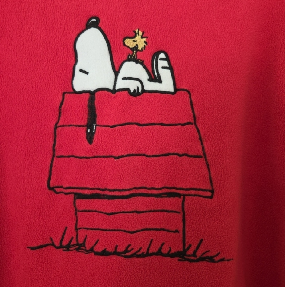 Peanuts Snoopy Graphic Fleece Pullover Sweatshirt - Picture 3 of 6